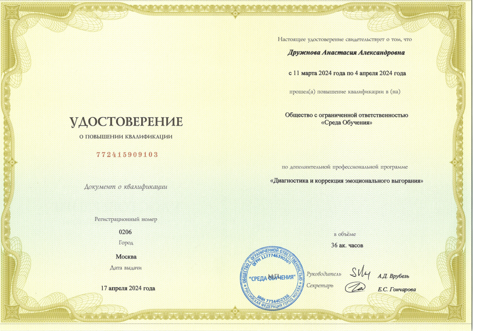 FACT удостоверение